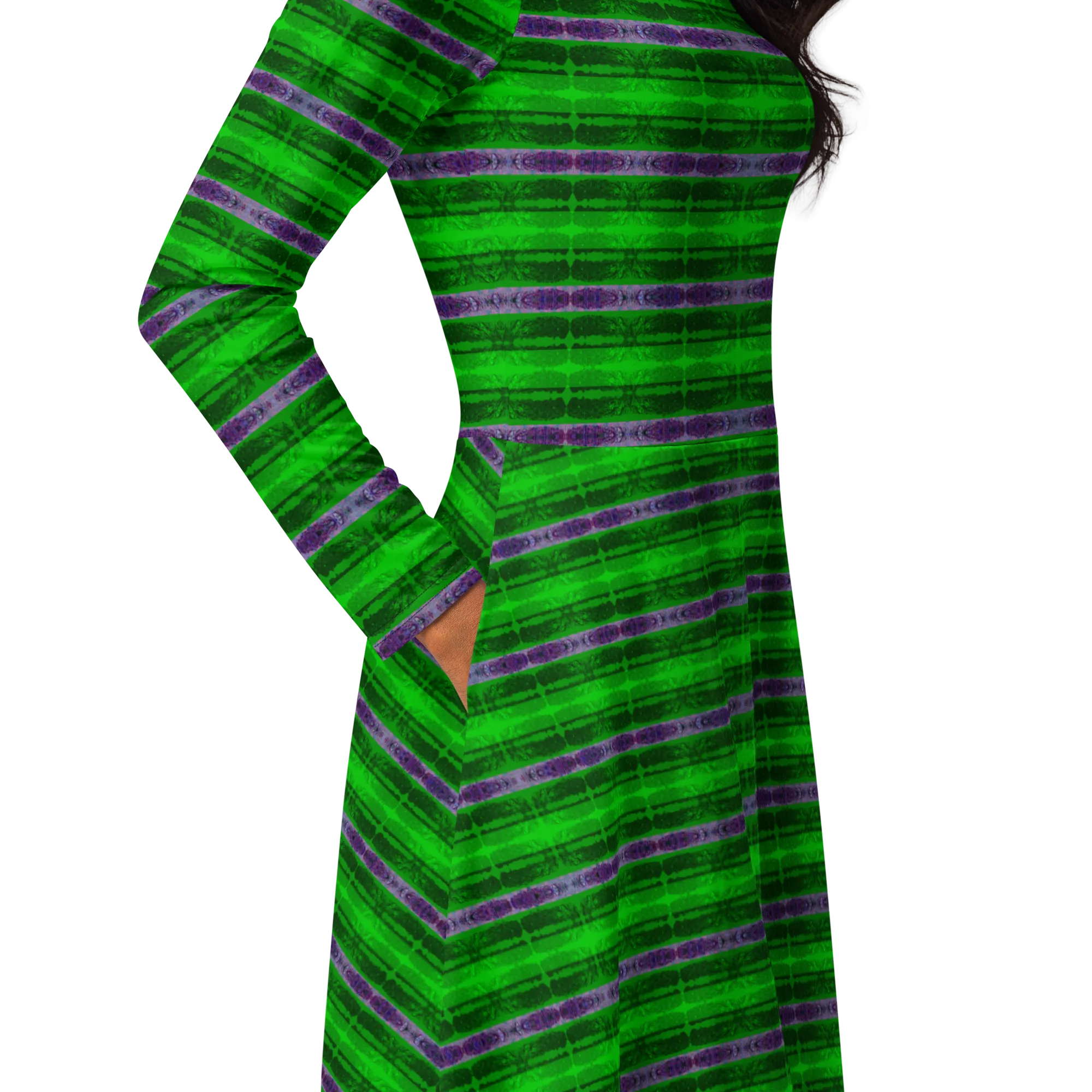Long Sleeve Midi Dress (Her/Muliebris)(Rind#5 Rind Link) RJSTH@Fabric#5 RJTHS2022 RJS