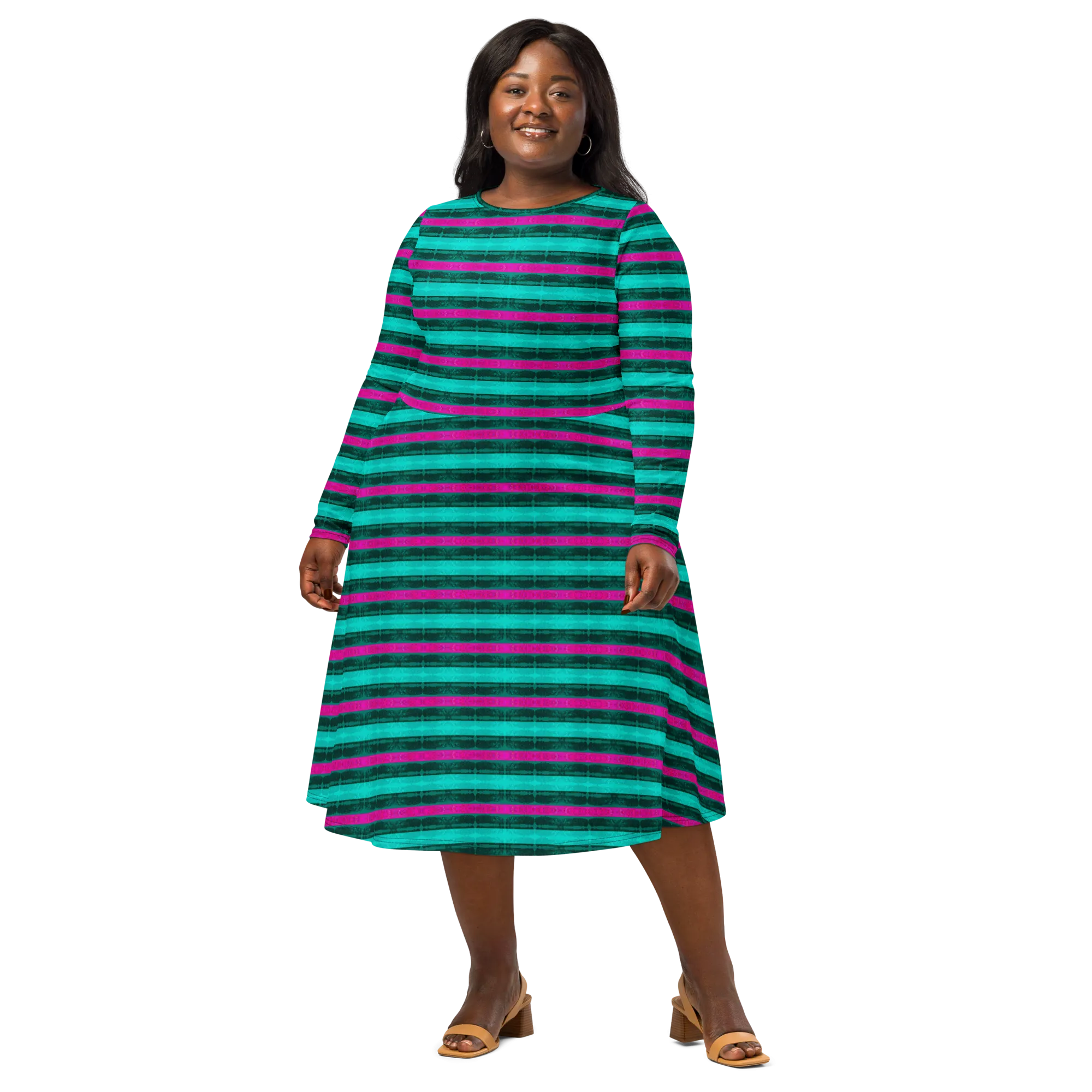 Long Sleeve Midi Dress (Her/Muliebris)(Rind#8 Rind Link) RJSTH@Fabric#8 RJTHS2022 RJS