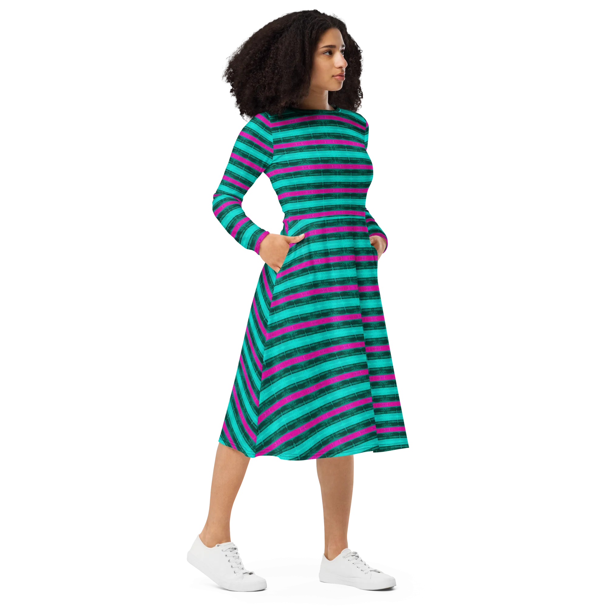 Long Sleeve Midi Dress (Her/Muliebris)(Rind#8 Rind Link) RJSTH@Fabric#8 RJTHS2022 RJS