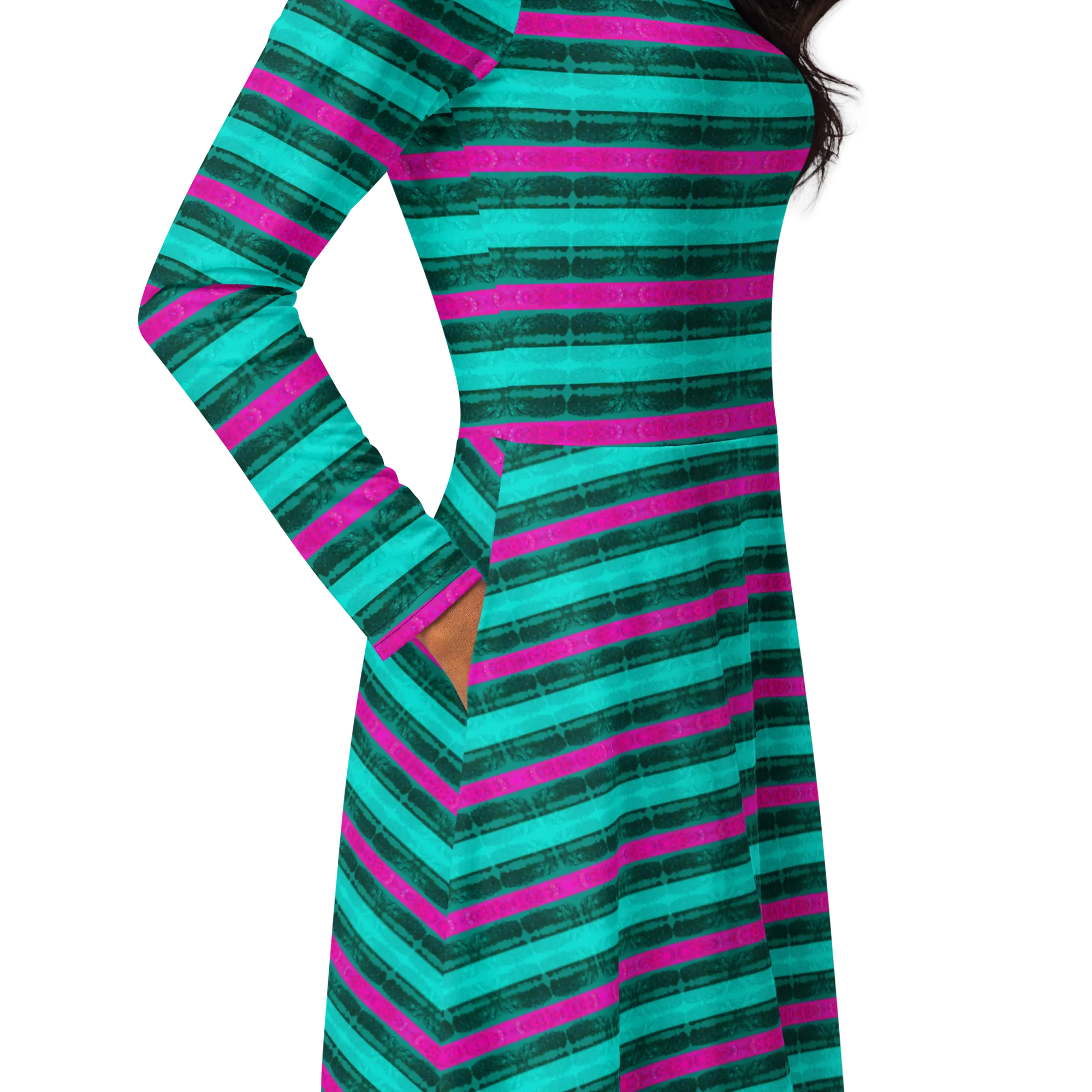 Long Sleeve Midi Dress (Her/Muliebris)(Rind#8 Rind Link) RJSTH@Fabric#8 RJTHS2022 RJS