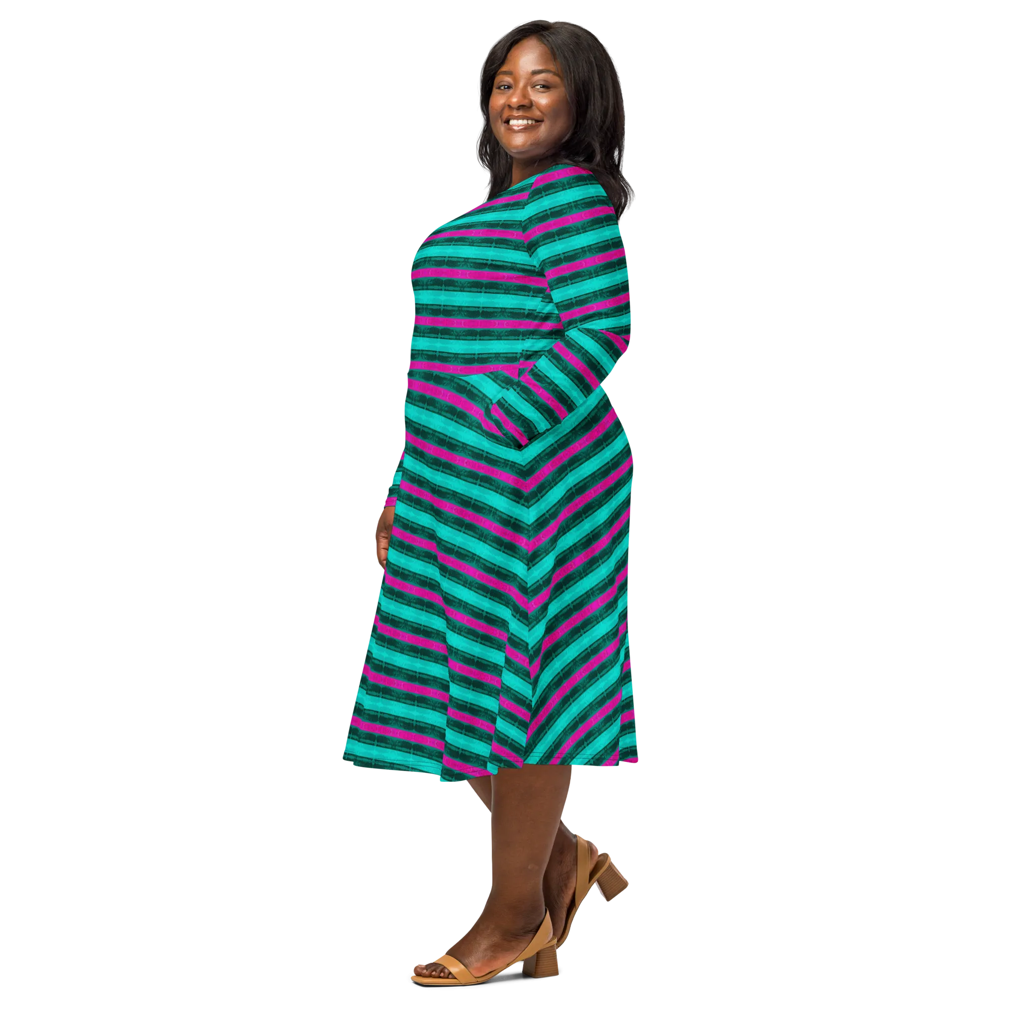 Long Sleeve Midi Dress (Her/Muliebris)(Rind#8 Rind Link) RJSTH@Fabric#8 RJTHS2022 RJS
