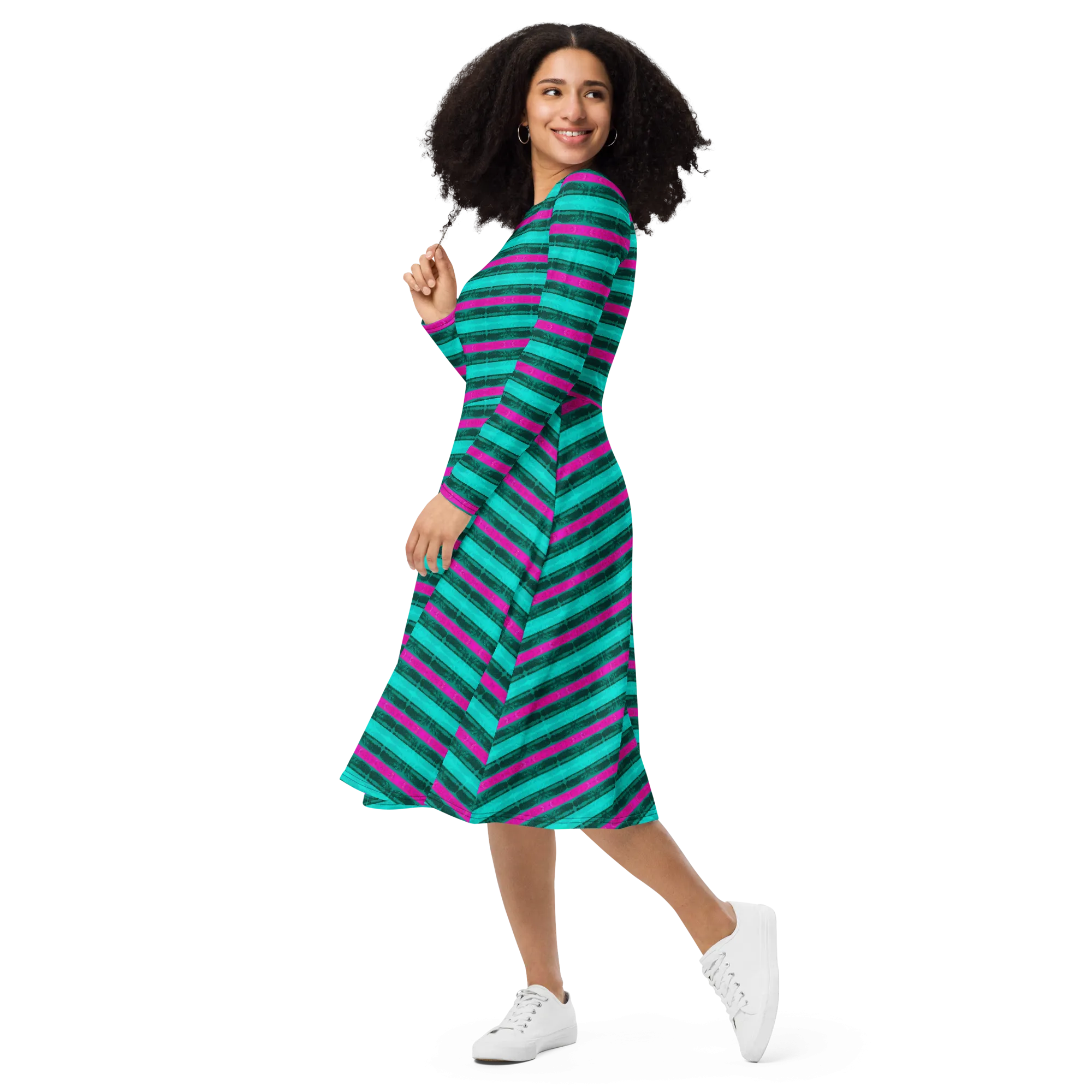Long Sleeve Midi Dress (Her/Muliebris)(Rind#8 Rind Link) RJSTH@Fabric#8 RJTHS2022 RJS