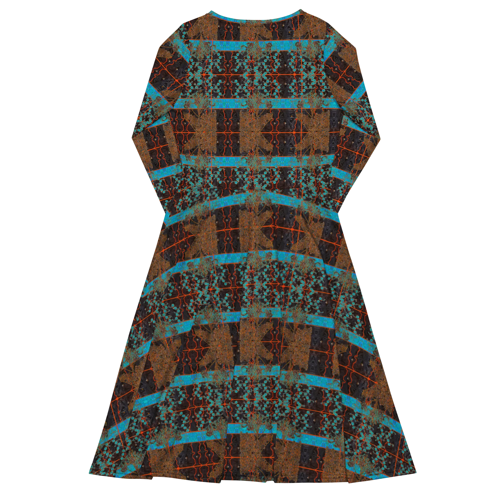 Long Sleeve Midi Dress (Her/Muliebris)(Tree Link WindSong Flower) RJSTH@Fabric#12 RJSTHS2022 RJS