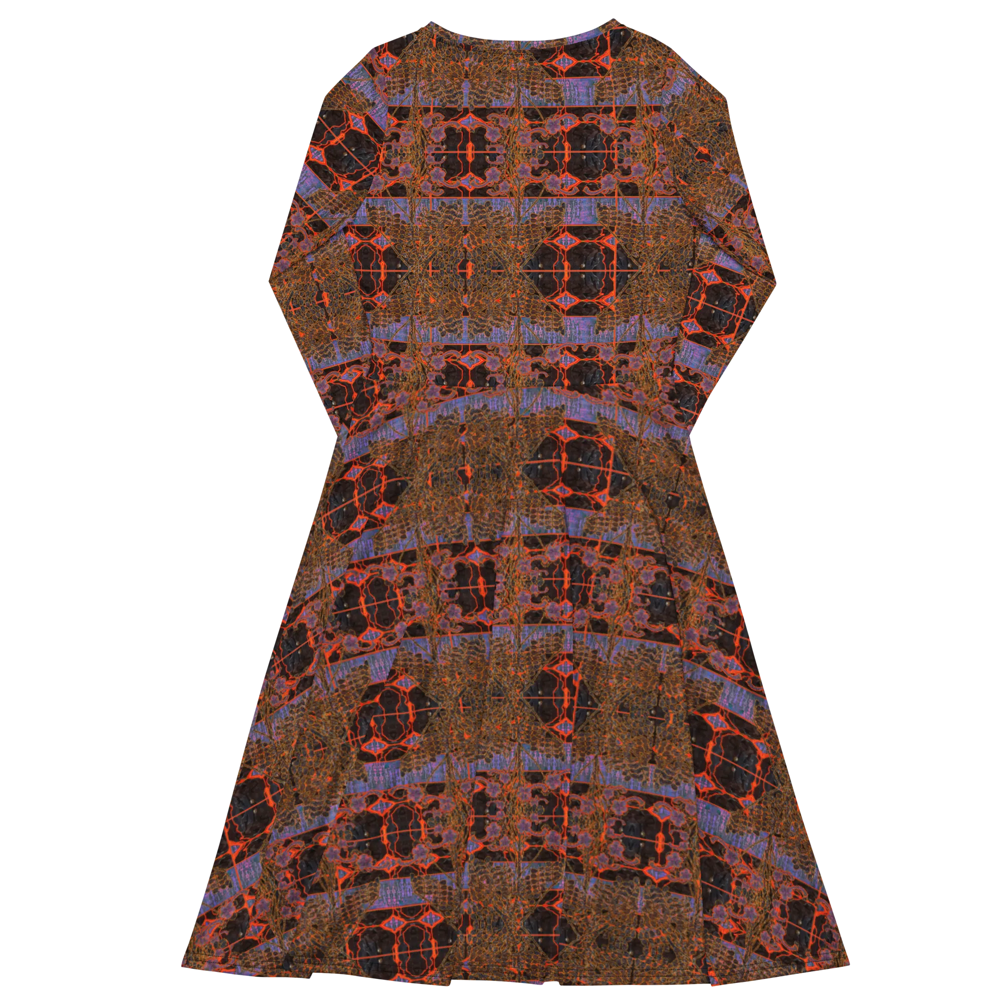 Long Sleeve Midi Dress (Her/Muliebris)(Tree Link WindSong Flower) RJSTH@Fabric#6 RJSTHS2022 RJS