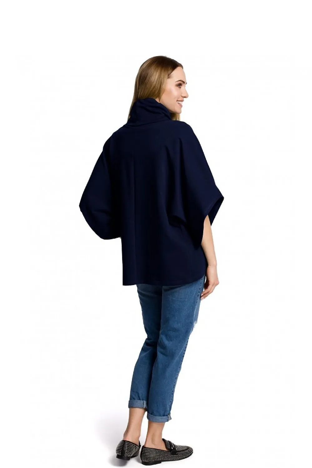 Luxurious Turtleneck Sweatshirt Blouse