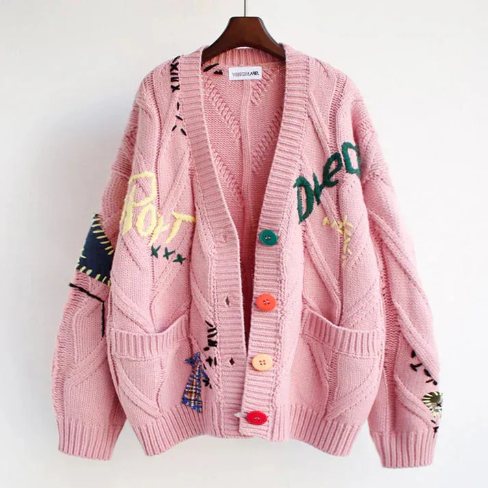 Maribell  | Cardigan with Embroidered Patchwork