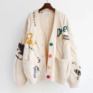 Maribell  | Cardigan with Embroidered Patchwork