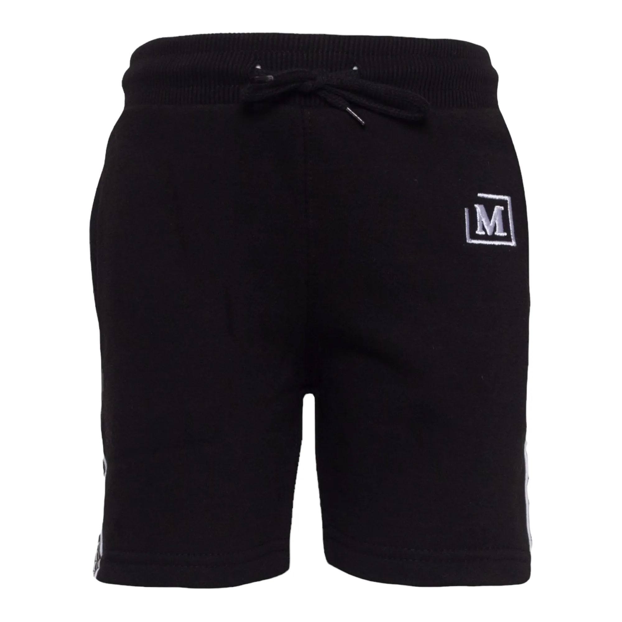 MDB Brand Kids Logo Tape Shorts - Black w/ Basic Color Logo