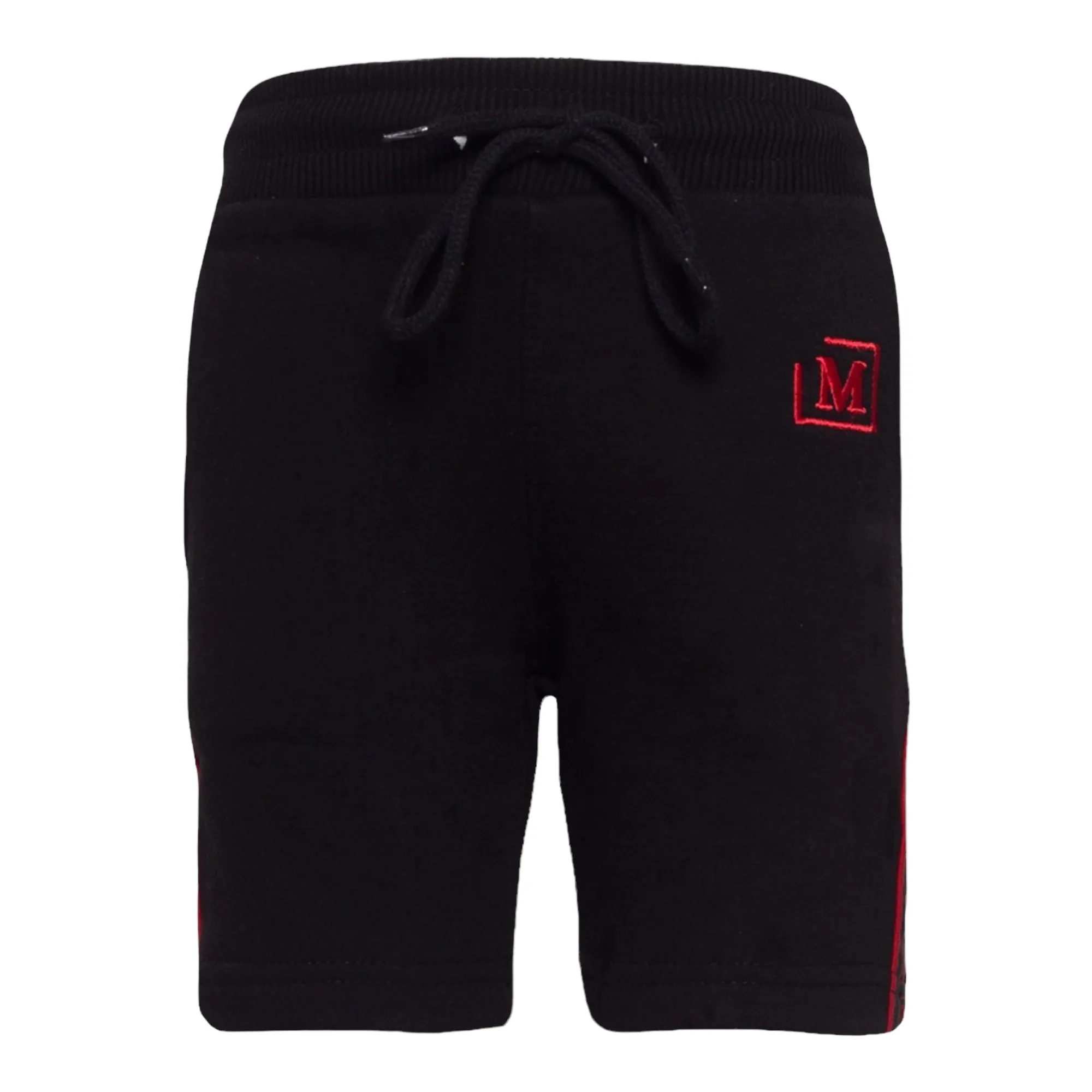 MDB Brand Kids Logo Tape Shorts - Black w/ Basic Color Logo