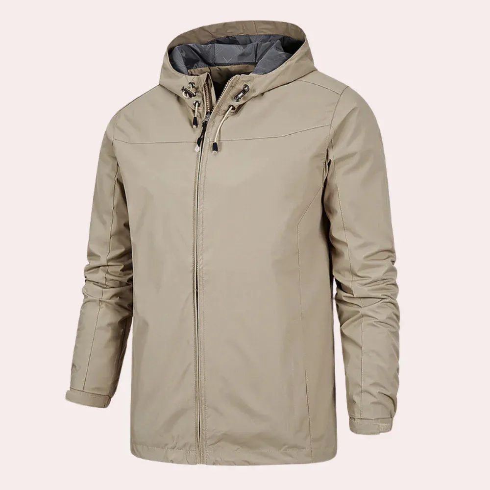 Men's hooded windcheater