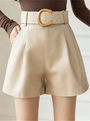 Metropolitan Leather Shorts