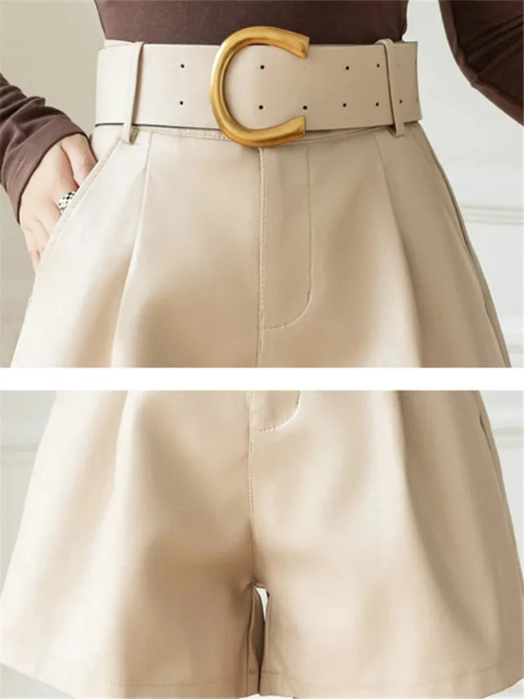 Metropolitan Leather Shorts