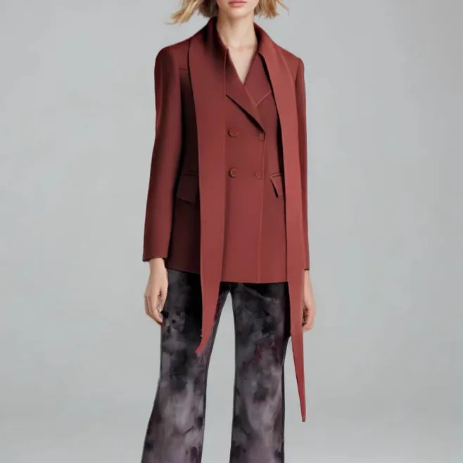 Modern Double-Breasted Shawl-Collar Blazer for Effortless Elegance