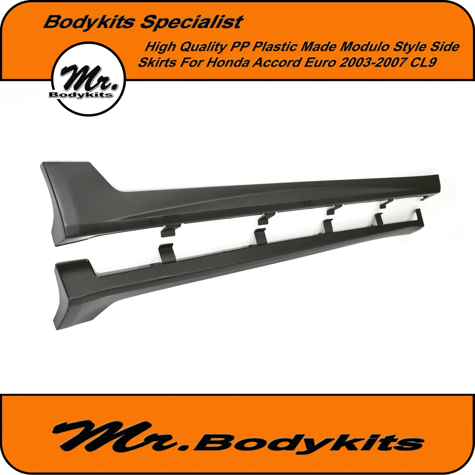 Modulo Style Side Skirts For Honda Accord Euro 2003-2007 CL9, Highest Quality PP Plastic Made