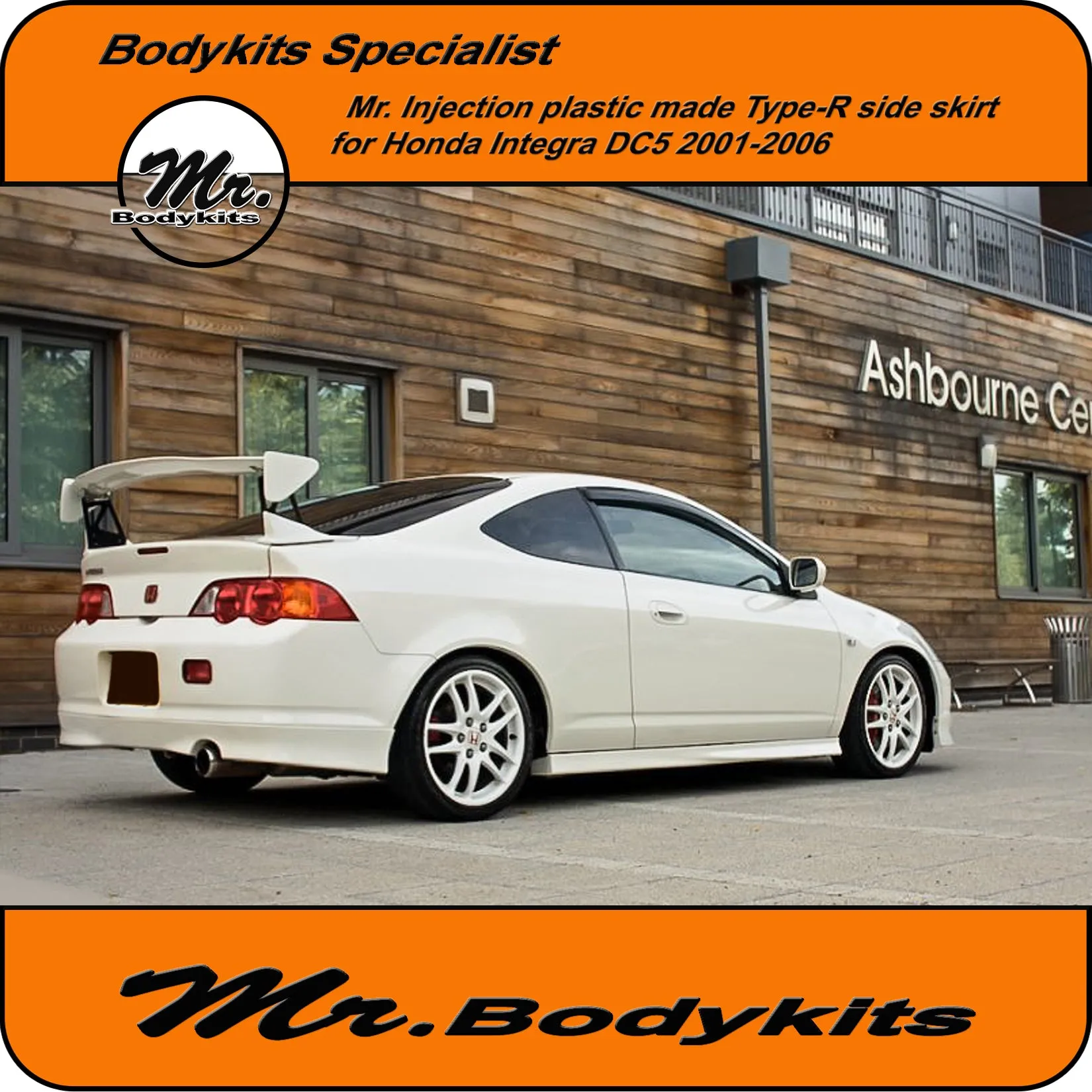 Mr. Bodykits Injection Plastic Made Type-R Side Skirt For All Honda Integra DC5 2001-2006