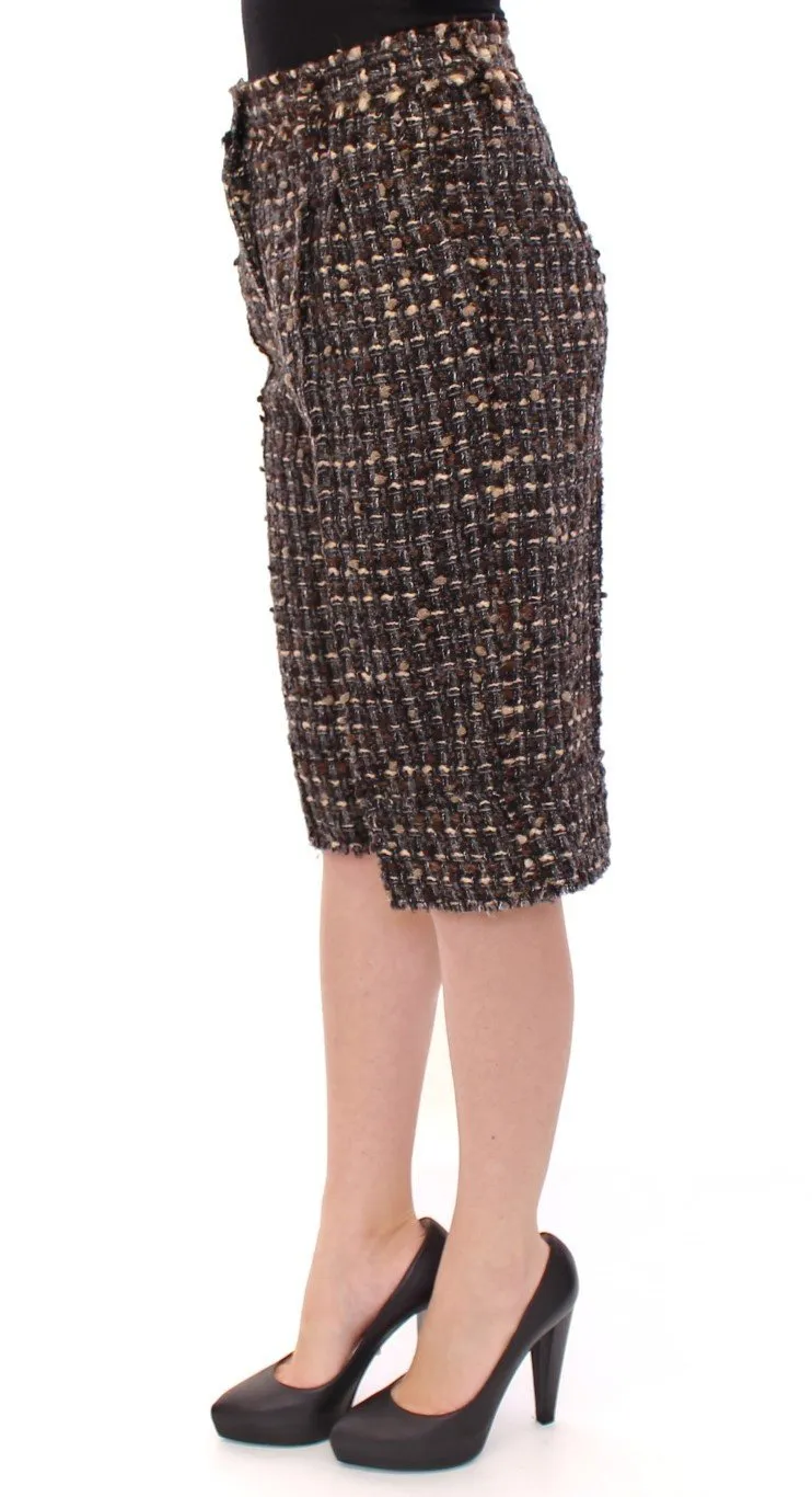 Multicolor wool shorts pants