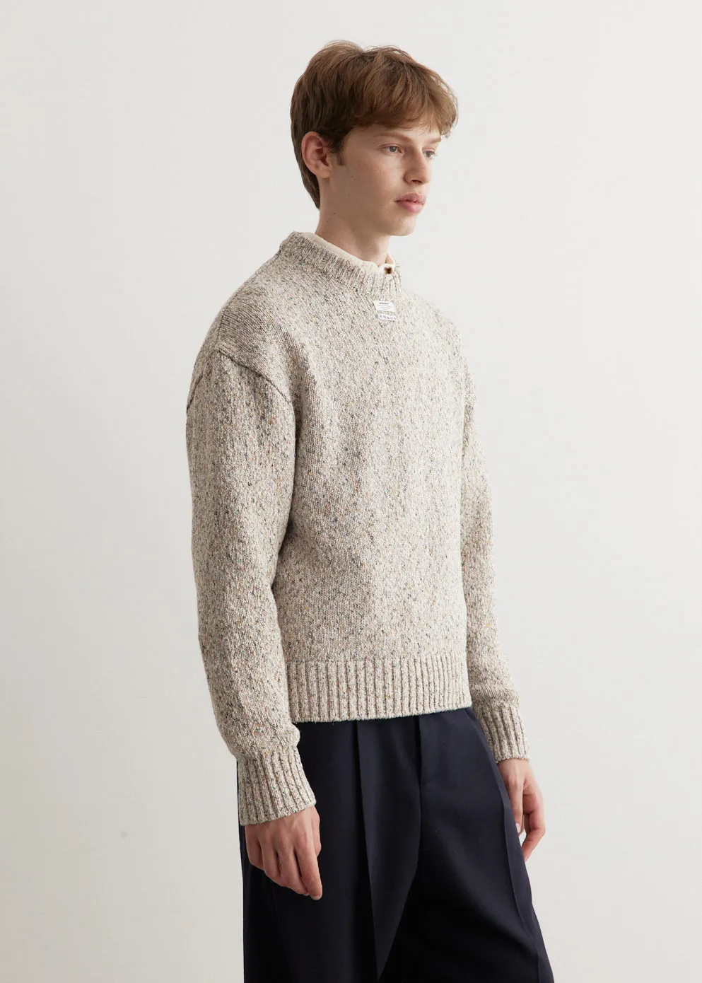 Multicolour Yarn Knit Pullover