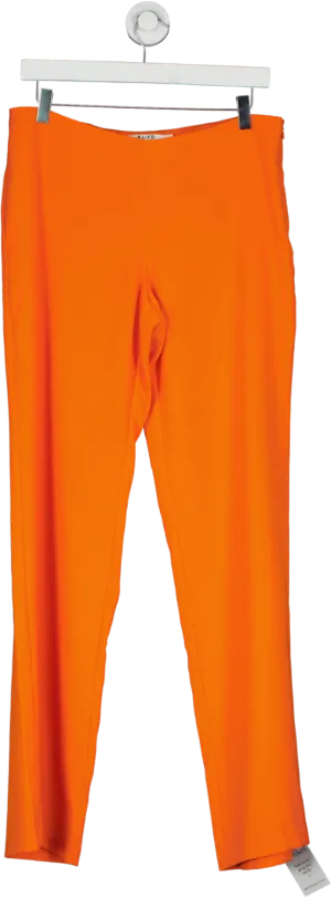 NA-KD Orange Recycled Printed Tailored Suit Pants W36
