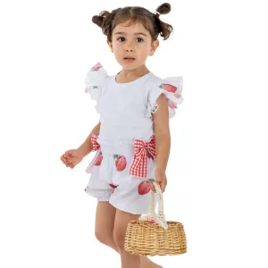 New In Meia Pata Girls Apples Bubbly Shorts & T-shirt SS25