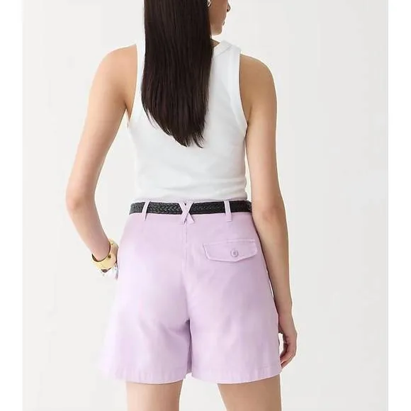 NEW J.CREW pleated capeside chino short in vintage lilac