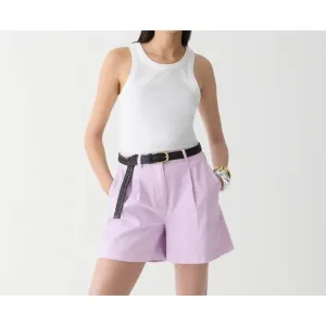 NEW J.CREW pleated capeside chino short in vintage lilac
