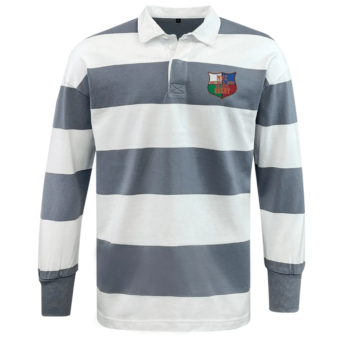 NYC British and Irish Selects Classic Long Sleeve Hooped Rugby Jersey