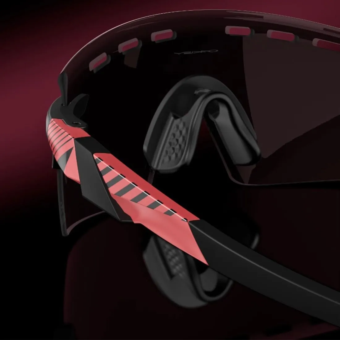 Oakley Encoder Strike Vented Giro D'Italia Sunglasses - Pink Stripes/Prizm Road Black