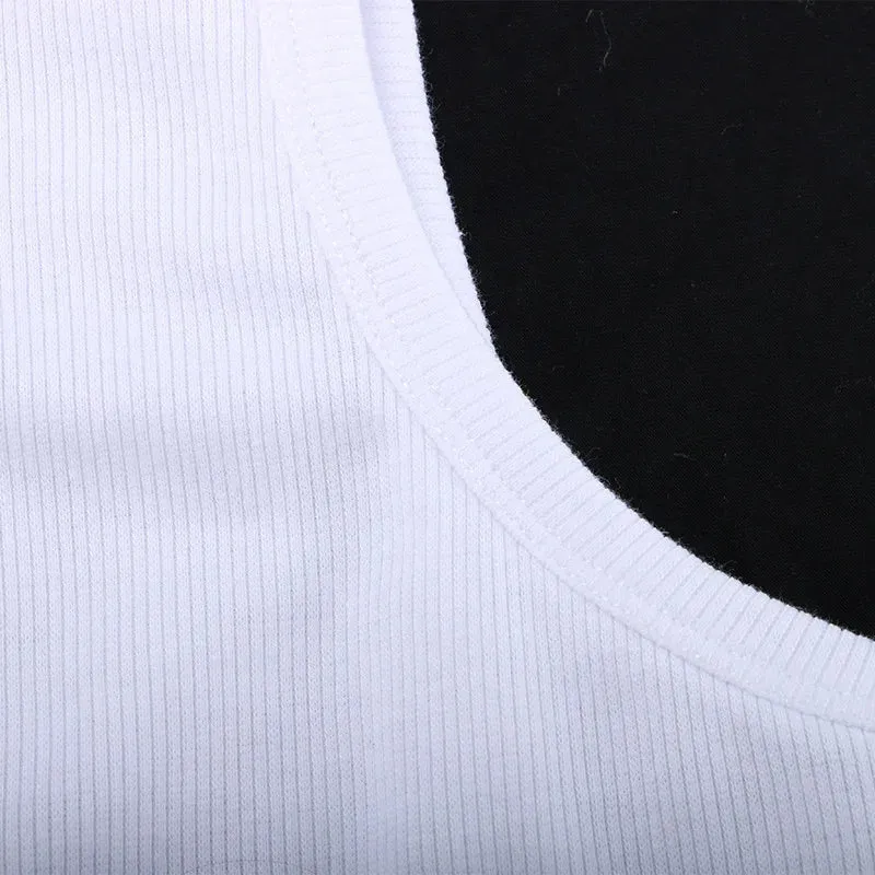 Obsidian Phoenix Ribbed Knit Tank Top