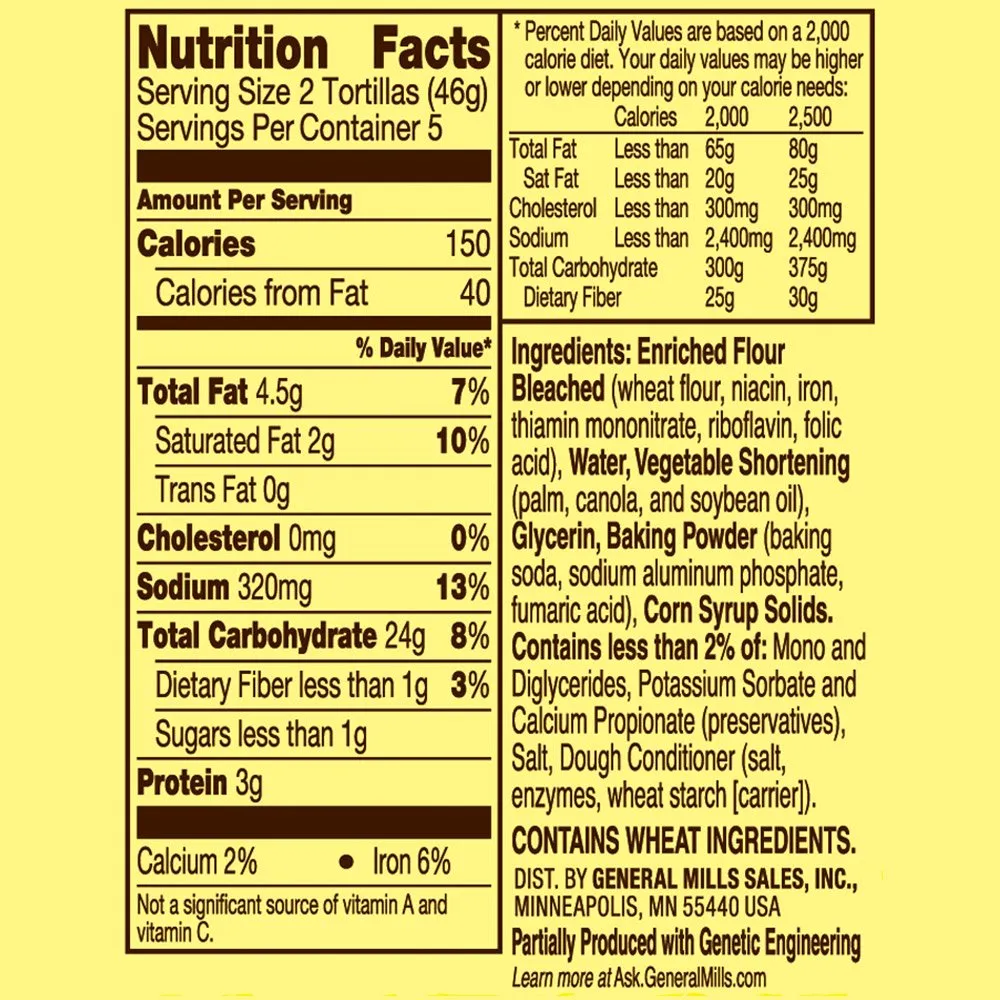 Old El Paso Soft Flour Tortillas 8.2oz