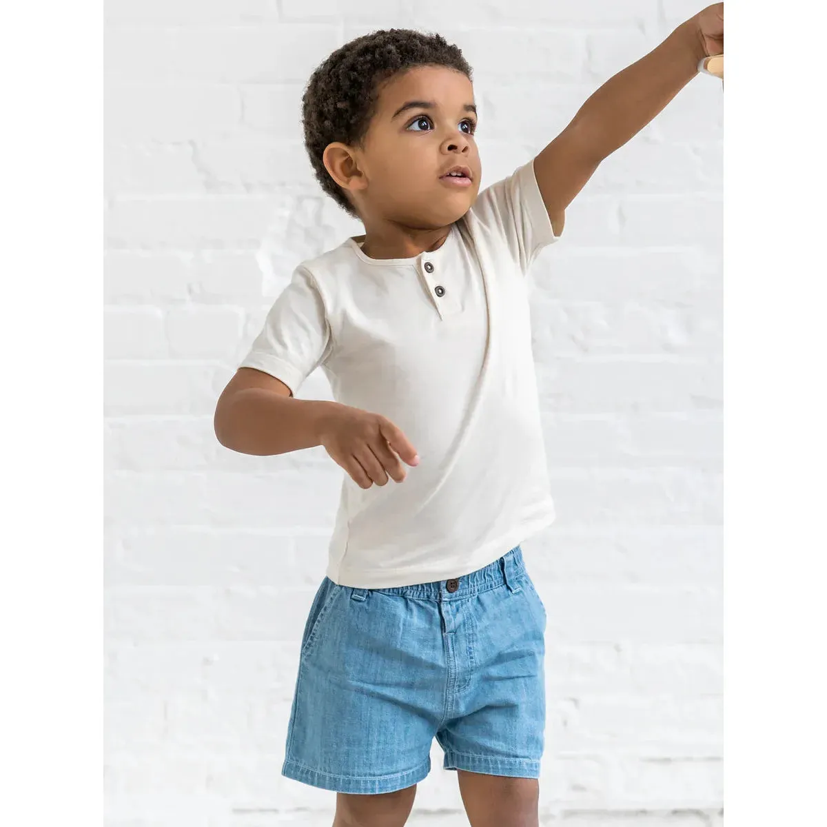 Organic Baby & Kids Luke Chambray Shorts