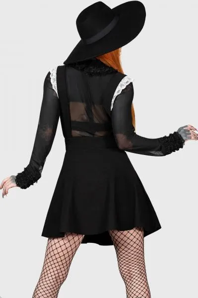 Oriel Pinafore Dress - Black -