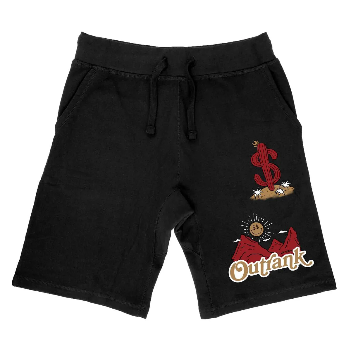 Outrank Win With Us Black Shorts