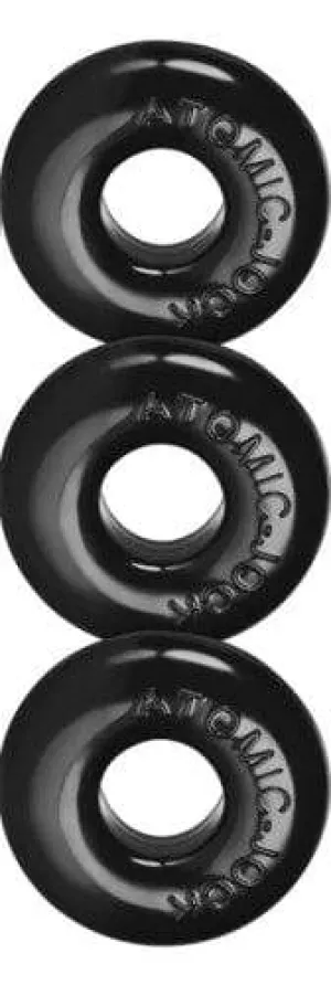 Oxballs Ringer 3-Pack Cockring - Small Black
