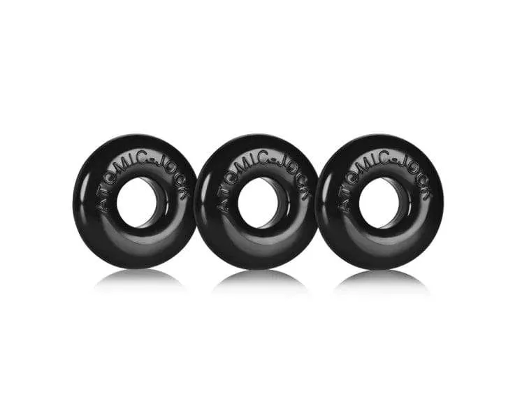Oxballs Ringer 3-Pack Cockring - Small Black