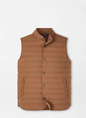 Peter Millar Mens Tailored Fit Regent Vest - WALNUT