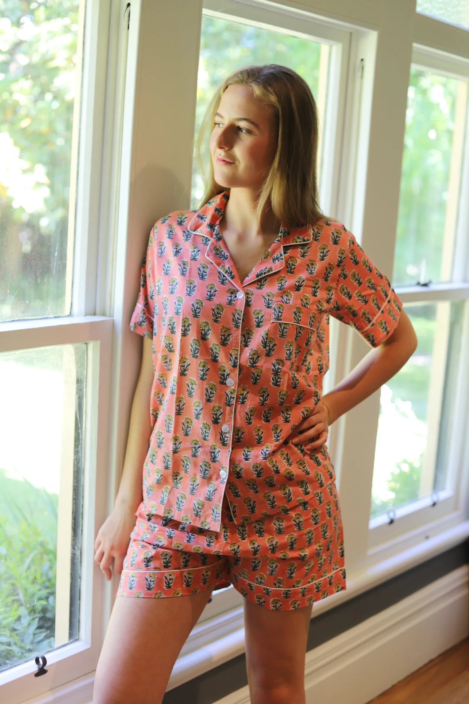 Pink Meadow Short Pyjama Set