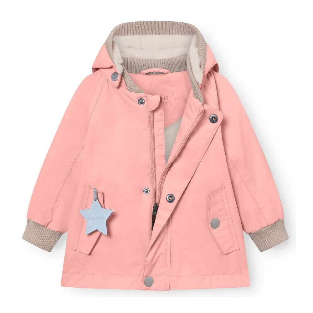 Pink Printed Logo Jacket