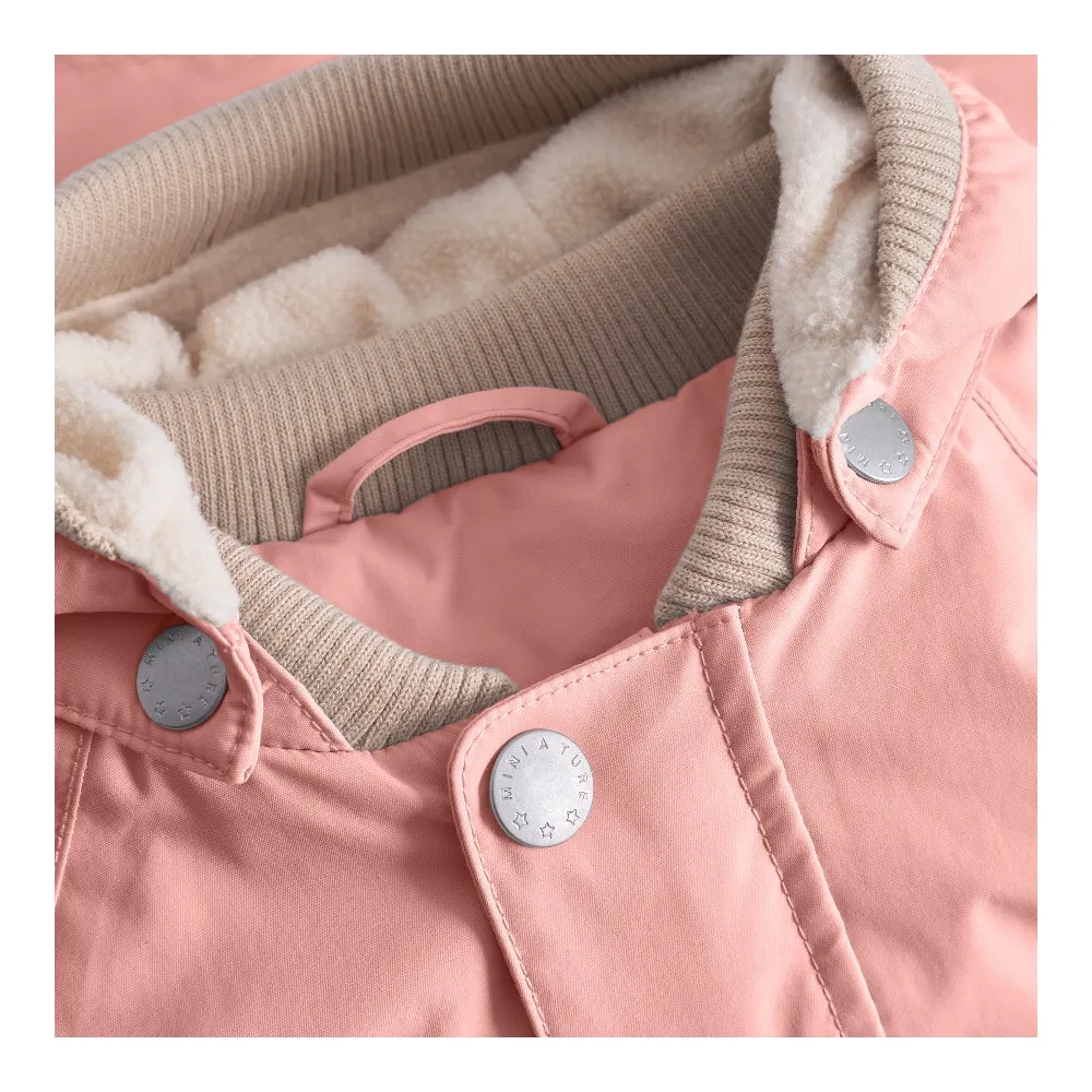 Pink Printed Logo Jacket