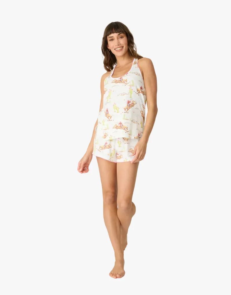 P.J Salvage Playful Prints Western Tank Top in Natural