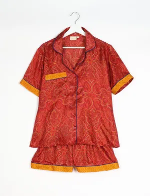PJ SET SHORT WITH SHORT SLEEVES