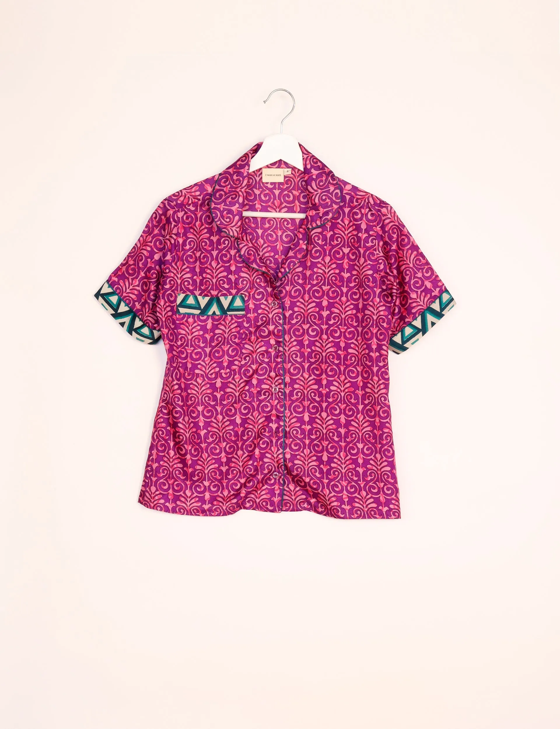 PJ SET SHORT WITH SHORT SLEEVES
