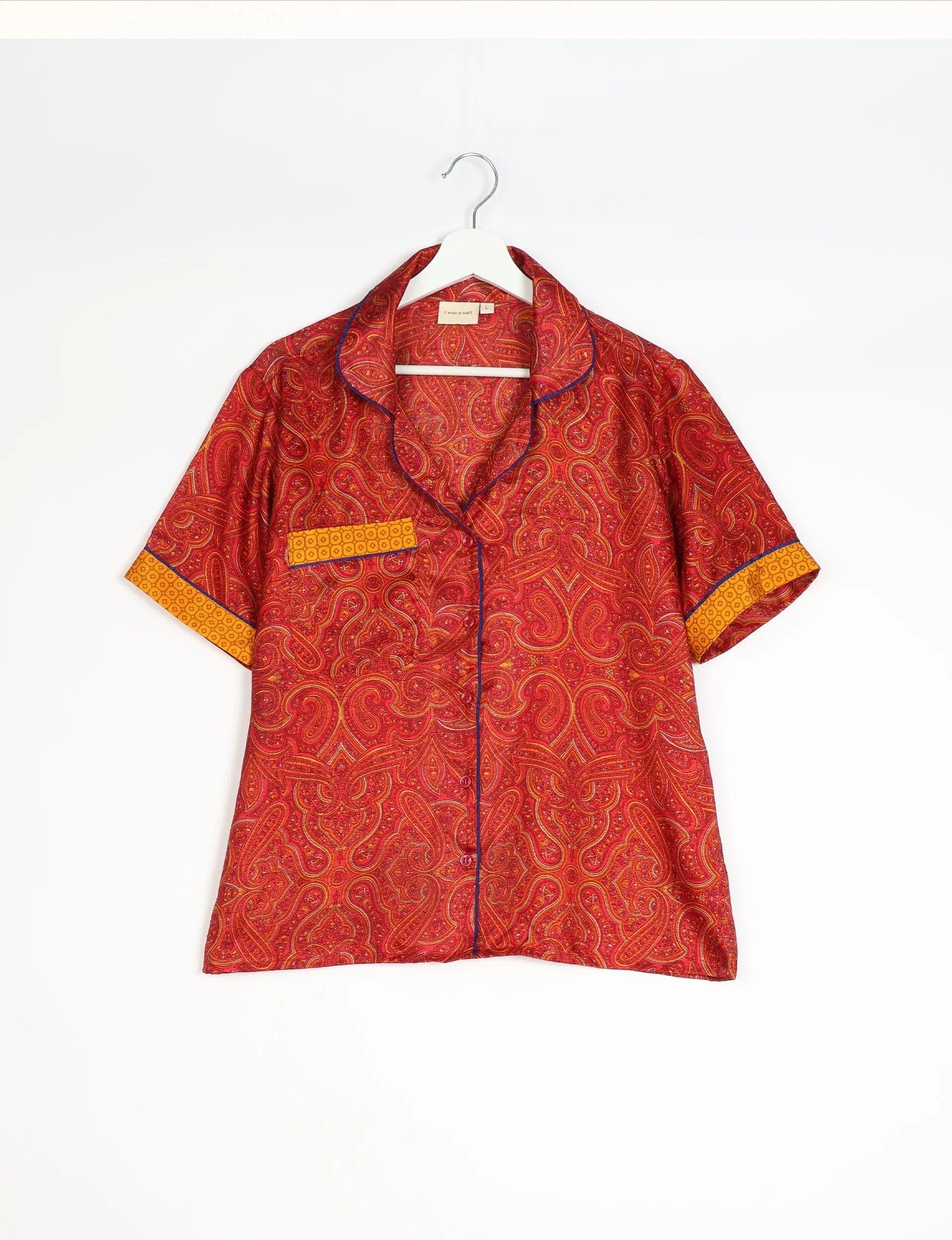 PJ SET SHORT WITH SHORT SLEEVES