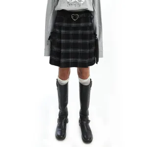 Plaid Pleated Skirt
