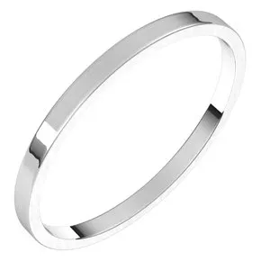 Platinum 1.5 mm Flat Ultra-Light Band Size 5.5