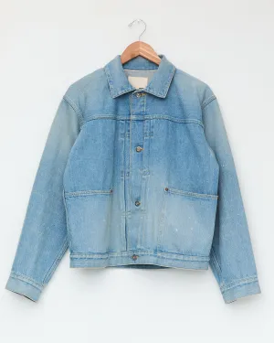 Pleats Blouse, Light Indigo
