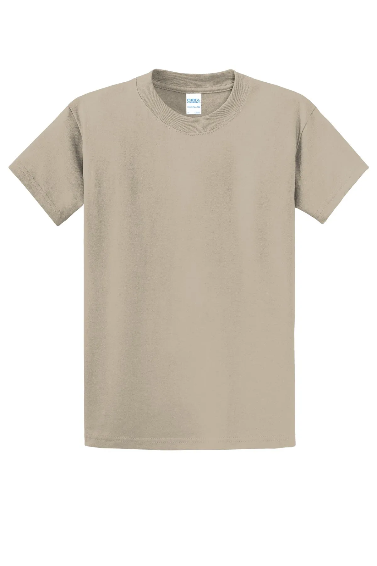 Port & Company Tall Essential Tee.  PC61T Light Sand Tall