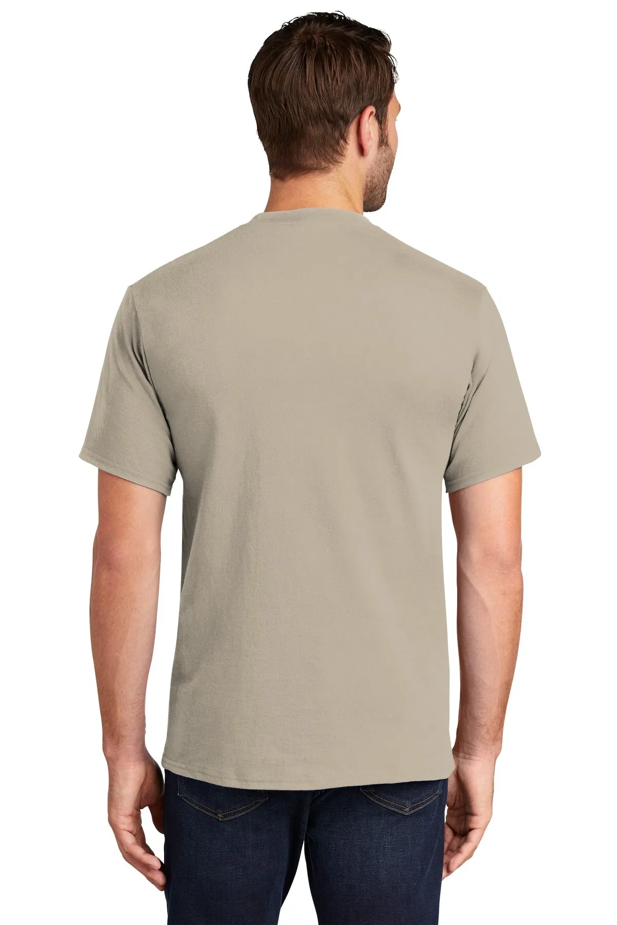 Port & Company Tall Essential Tee.  PC61T Light Sand Tall