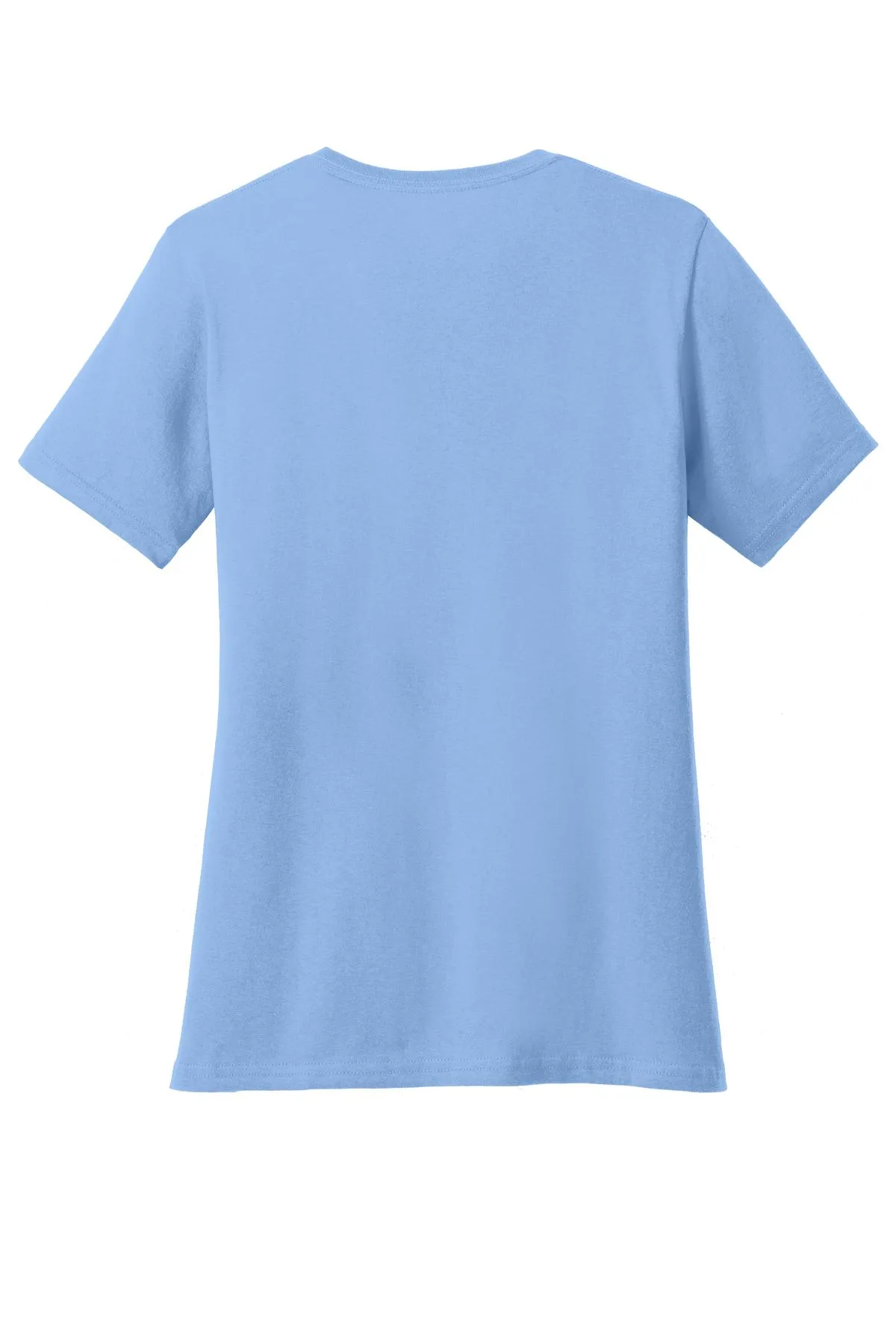 Port & Company Women's Core Cotton Tee. LPC54 Light Blue
