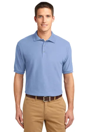 Port Authority Tall Silk Touch Polo.  TLK500 Light Blue Tall