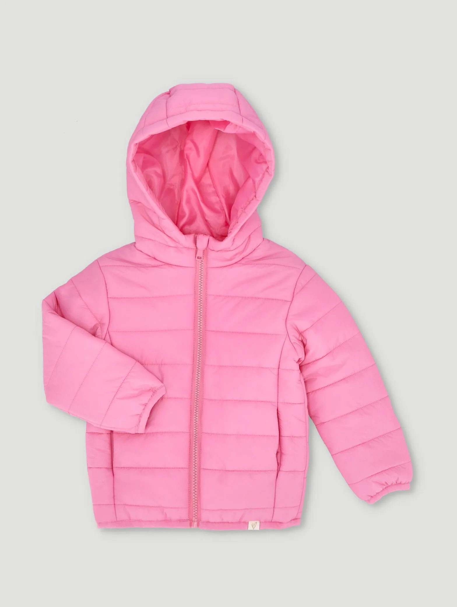 Pre-Girls Core Puffer Jacket - Light Pink